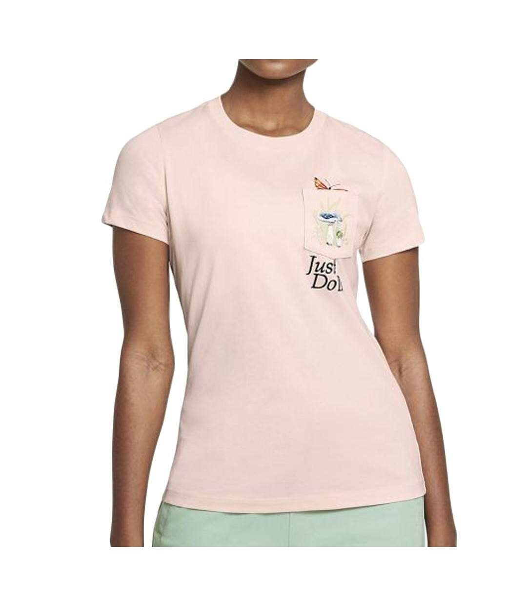 T-shirt Rose Nike Femme Nature - S-1