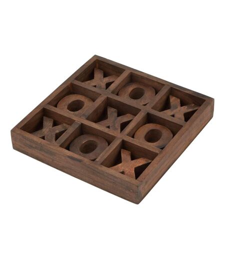 Jeu de morpion taille unique marron Hill Interiors