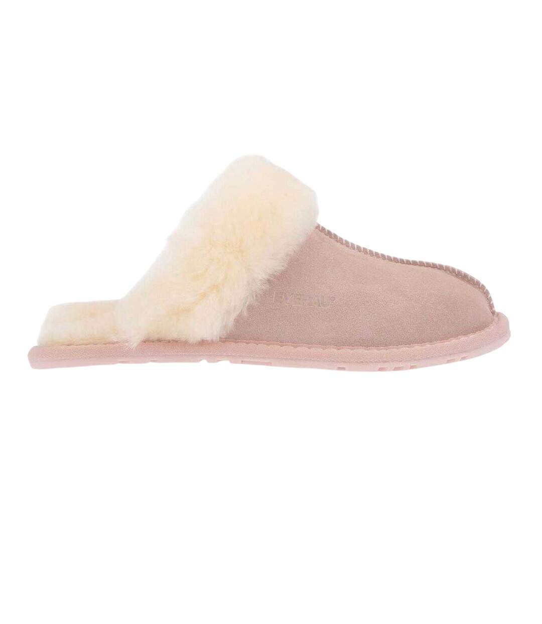 Womens/ladies Harrier Slippers Pink EverAu-1