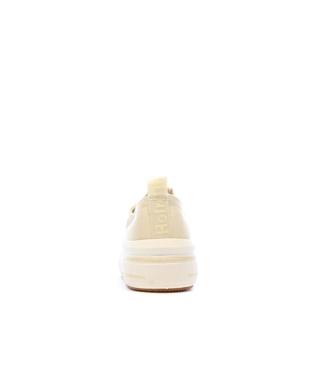 Baskets basses beige femme refresh lona-3