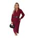Womens/ladies Polyester Belted Wrap Dress Wine AX Paris-2