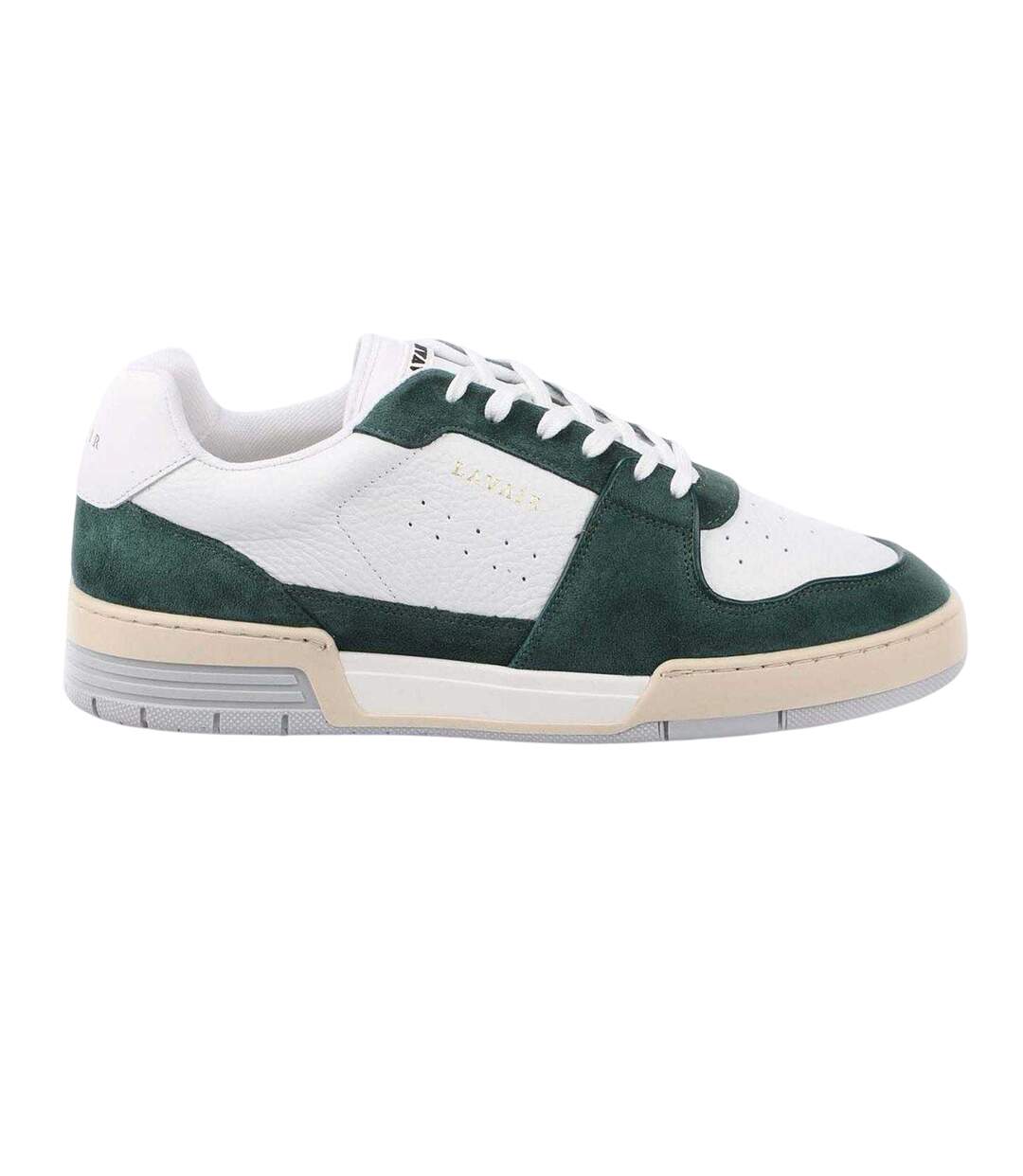 Baskets Vadum Homme Blanc Vert Lavair-1