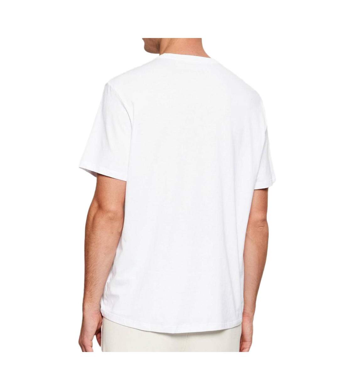 T-Shirt blanc homme calvin klein jeans micros-2