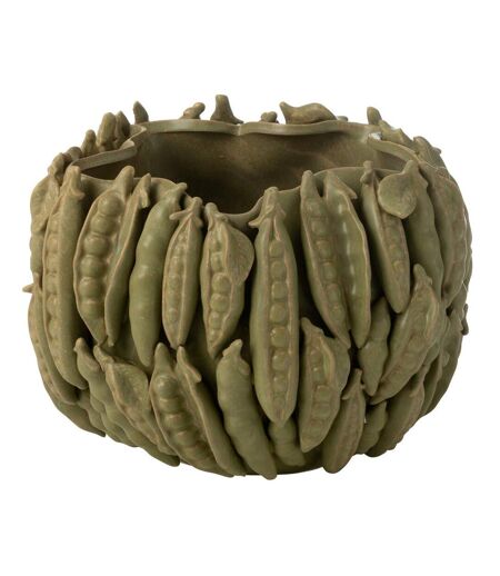 Vase Déco en Argile Petit Pois 34cm Vert
