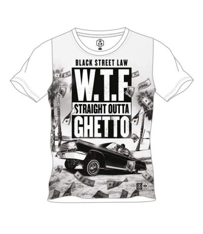 T shirt homme Licence WTF American style Attitude T Shirt WTF Nwa