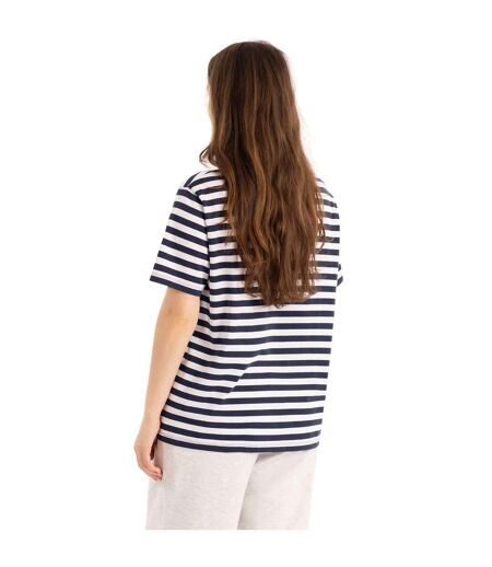 T-shirt Décontracté Motif/style À Rayures Jemima Femme Bleu Marine À Rayures Trespass