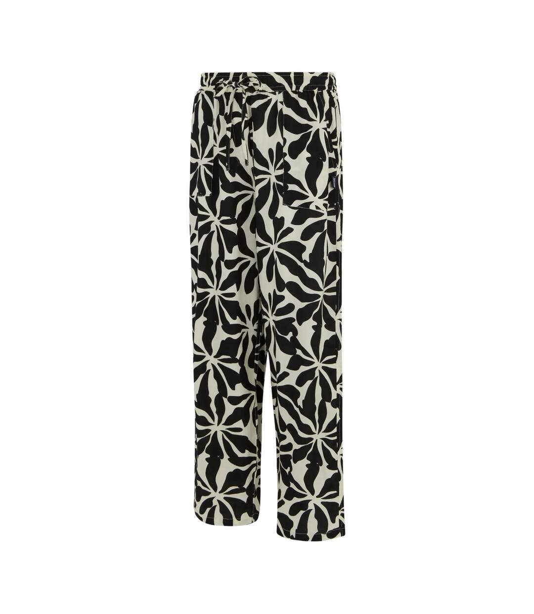 Pantalon Motif/style Floral Abstrait Elbrie Femme Blanc Noir Regatta-3