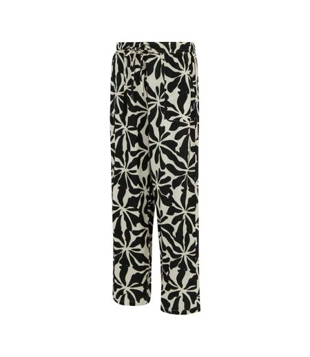 Pantalon Motif/style Floral Abstrait Elbrie Femme Blanc Noir Regatta