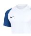T-shirt Academy Homme Blanc Bleu Roi Joma-3