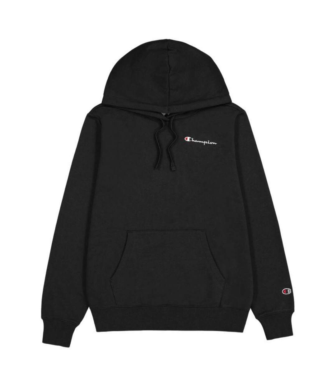 Sweat À Capuche Motif/style Logo Sur Poitrine Femme Noir Champion-2