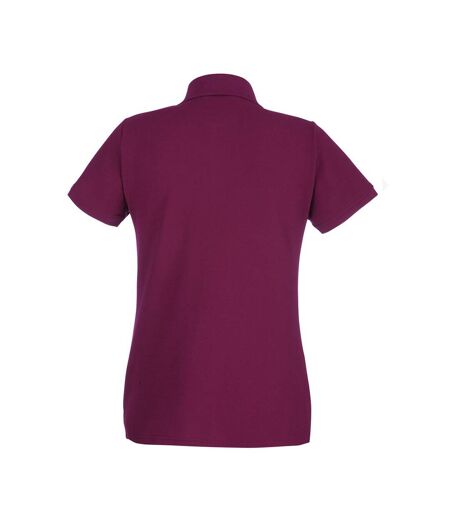 Fruit Of The Loom Ladies Lady-Fit Premium Short Sleeve Polo Shirt (Burgundy)