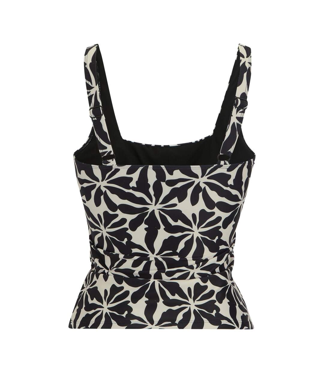 Haut De Tankini Motif/style Floral Abstrait Loria Femme Noir Blanc Regatta-3