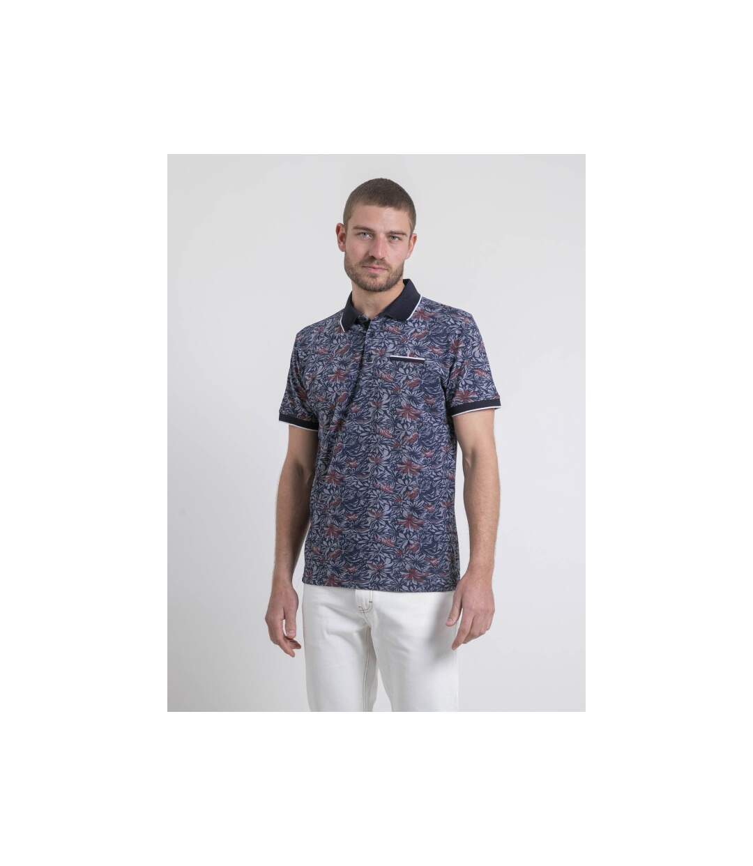 Polo manches courtes pur coton motifs PARUBOL-1