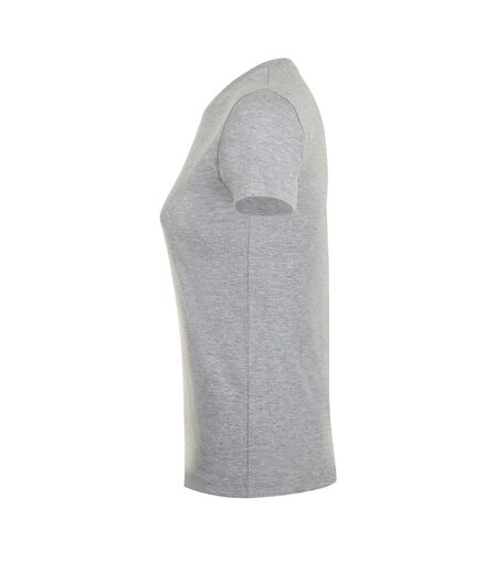 SOLS Womens/Ladies Regent Short Sleeve T-Shirt (Gray Marl)