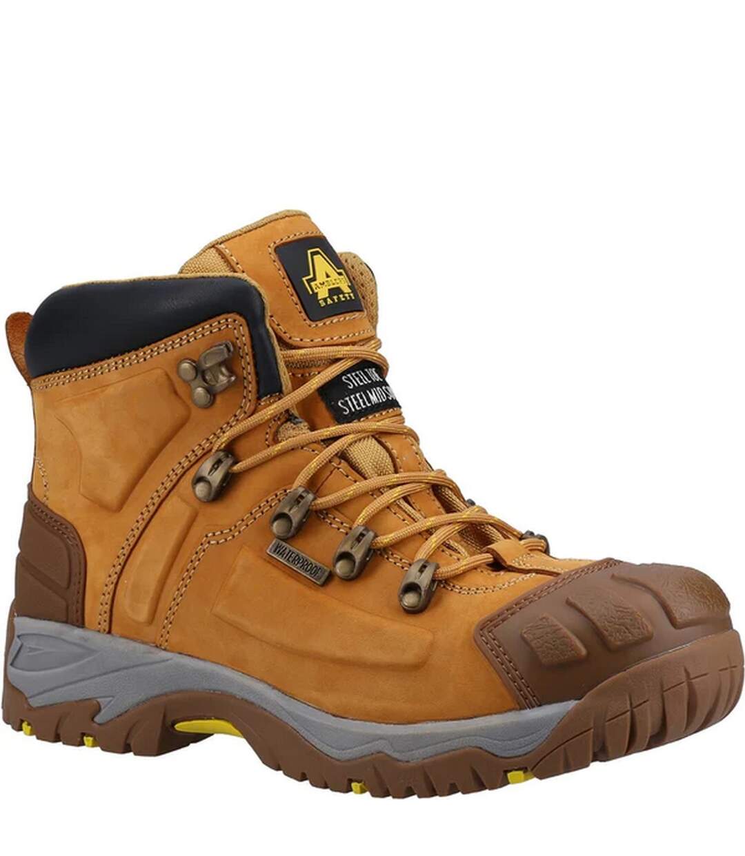 Bottines de sécurité fs33 homme jaune Amblers-1