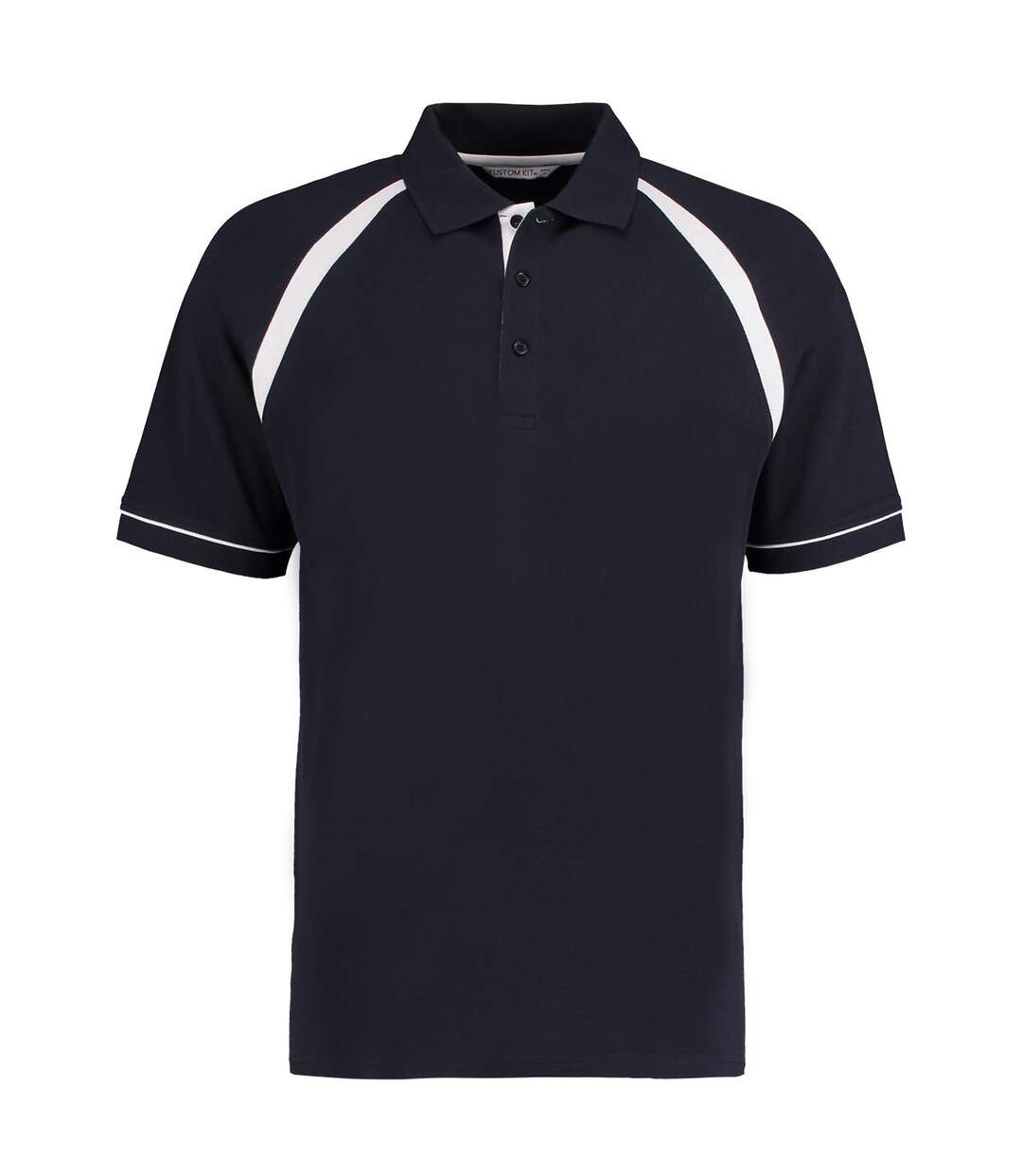 Oak Hill Polo À Manches Courtes Homme Bleu Marine Blanc Kustom Kit-1