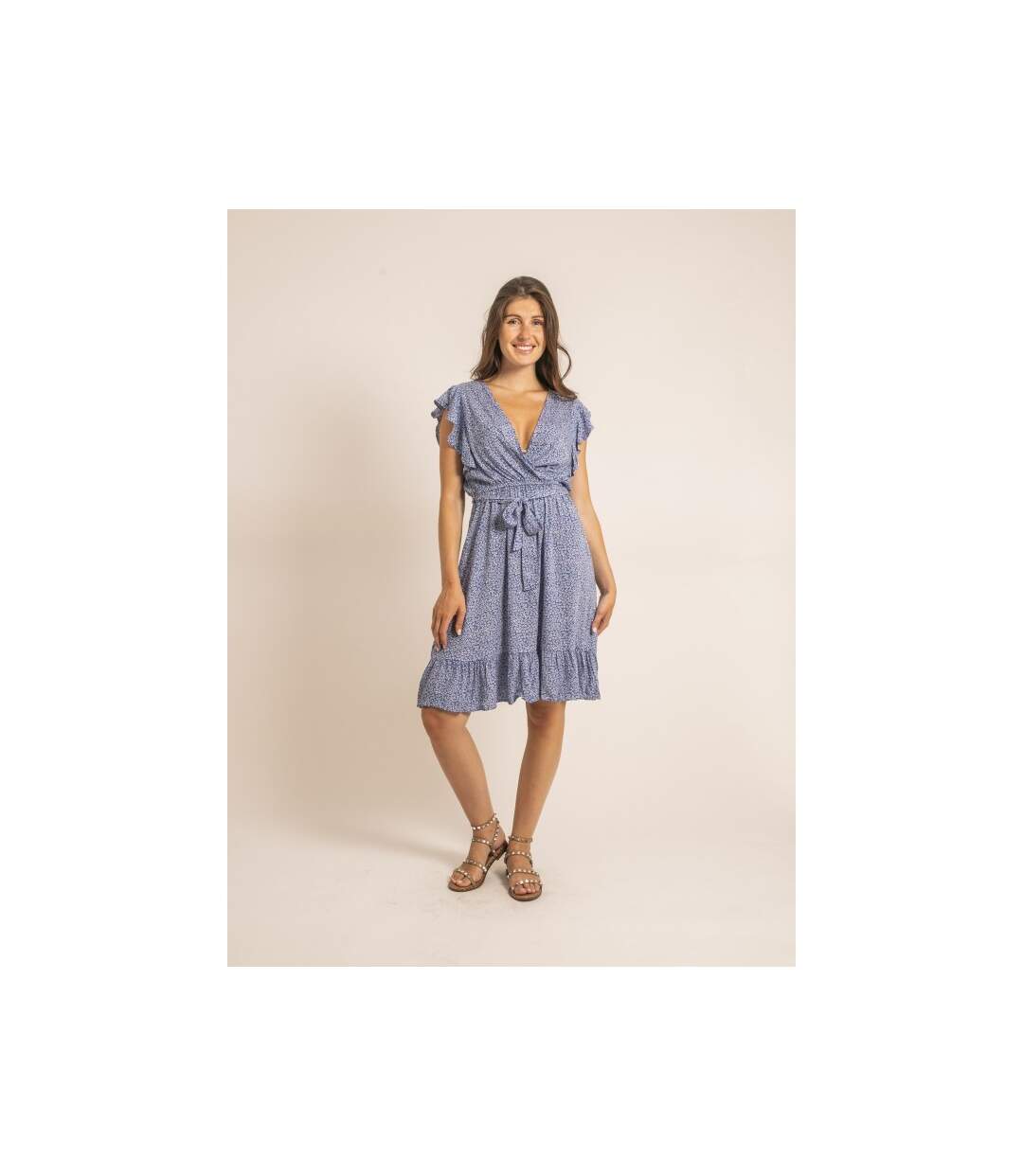 Robe courte motifs ILOFTI - Dona X Lisa-1
