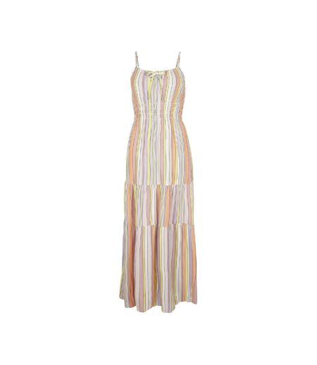 Robe longue jaune/mauve femme o'neill quorra maxi