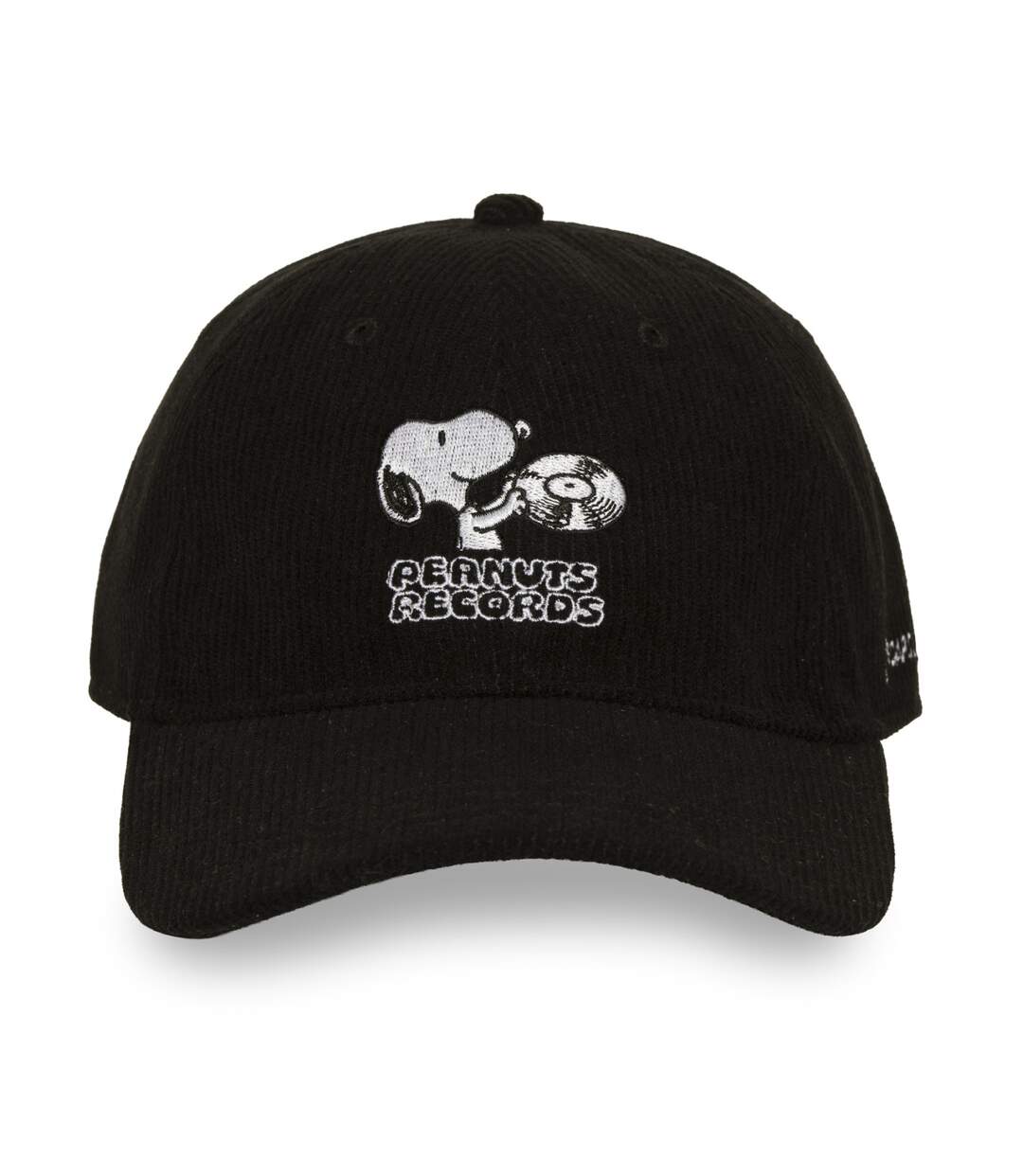 Casquette Dad cap velours avec broderie Peanuts Records Capslab-2