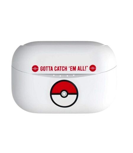 Écouteurs Sans Fil Motif/style Pokéball Gotta Catch ´em All! Taille Unique Blanc Rouge Pokemon