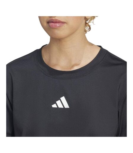 T-shirt Adapt Femme Noir Blanc Adidas