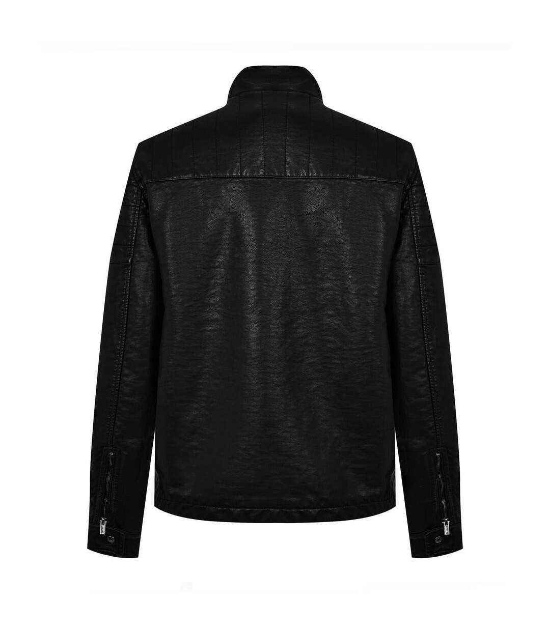 Veste Motard Homme Noir Firetrap-3