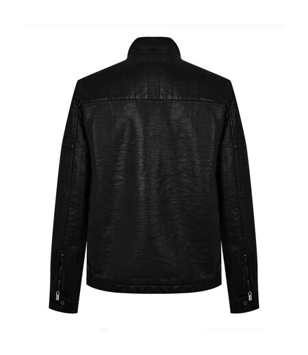 Veste Motard Homme Noir Firetrap