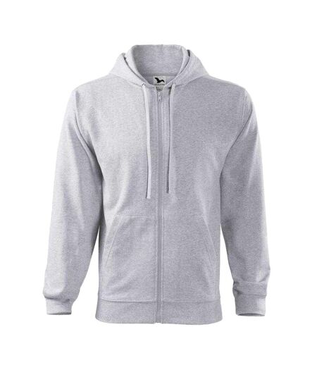 Mens Trendy Full Zip Hoodie Grey Malfini