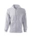 Mens Trendy Full Zip Hoodie Grey Malfini-1