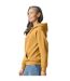 Unisex Adult Softstyle Fleece Midweight Hoodie Mustard Gildan-3