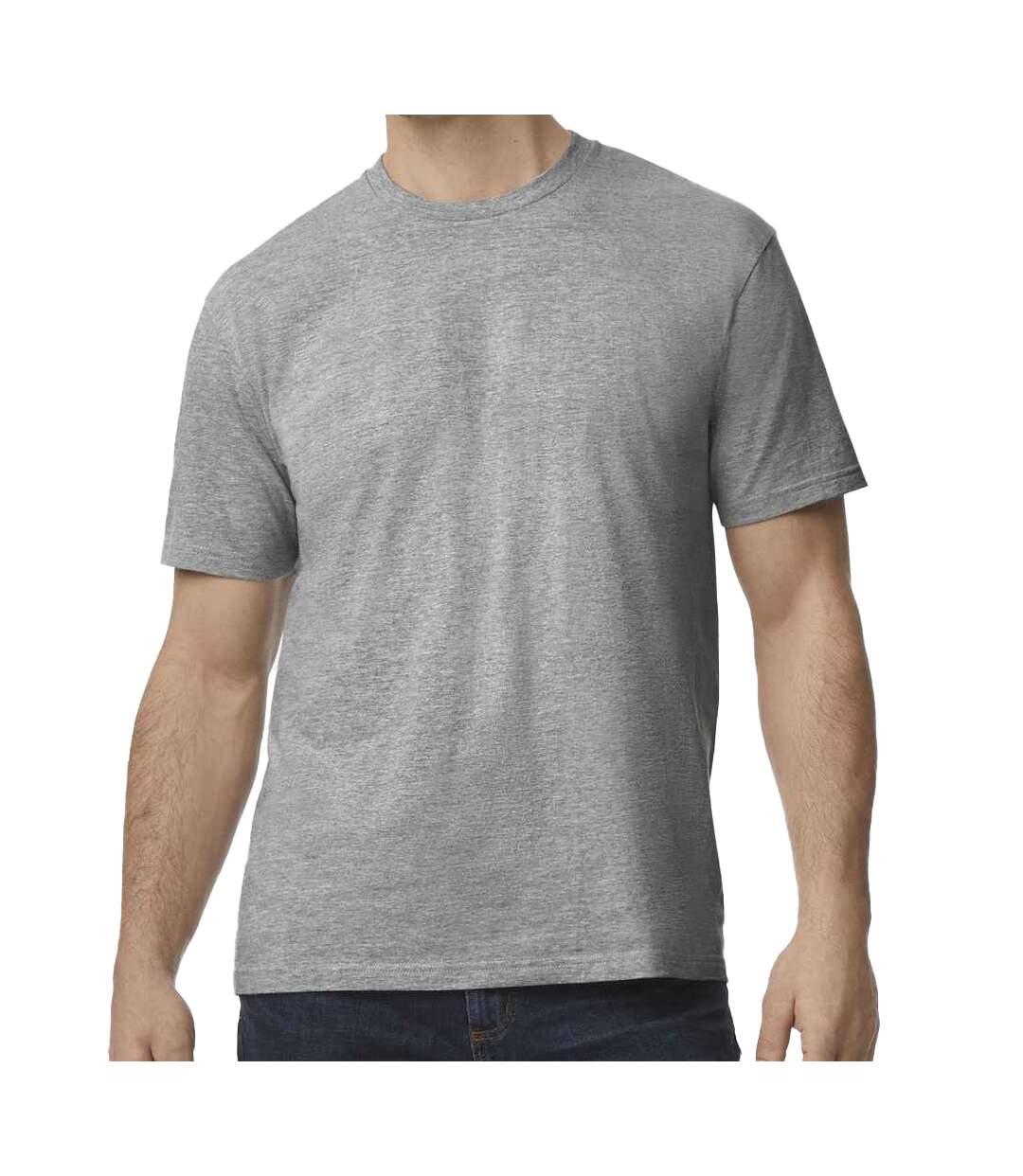 T-shirt homme gris chiné Gildan