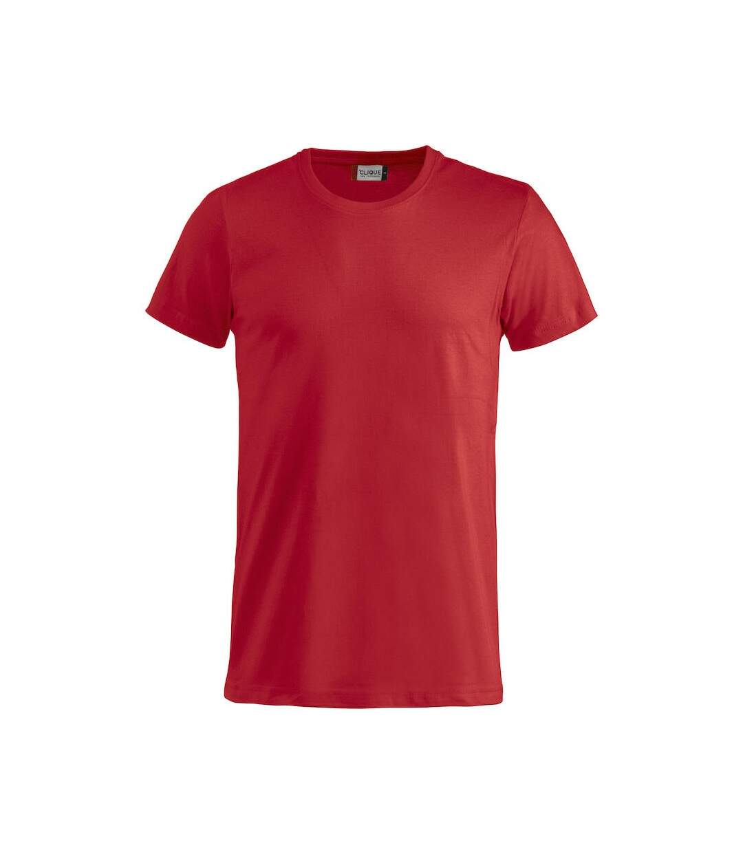 T-shirt basic homme rouge Clique