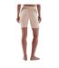 Womens/ladies Series-1 Skinny Athletic Compression Shorts Beige Skins-2