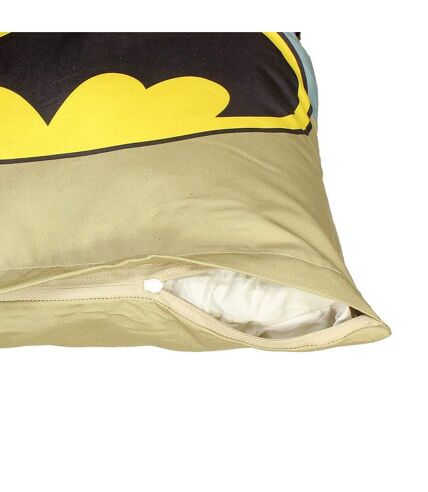 Batman Logo Filled Cushion (Multicolored) (40cm x 40cm)