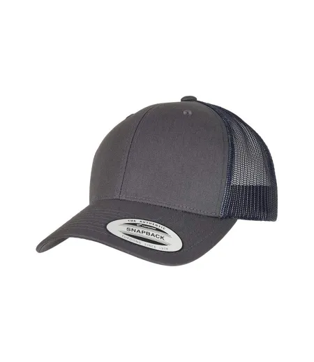 Casquette Trucker Retro Adulte Charbon Bleu Marine Flexfit