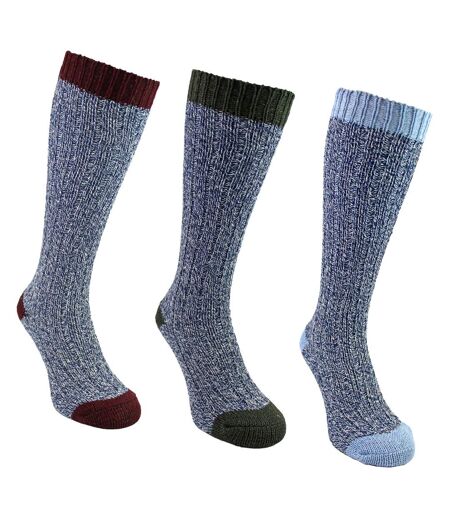 Sock Snob - 3 paires de chaussettes femme extra longues en laine douce et chaude