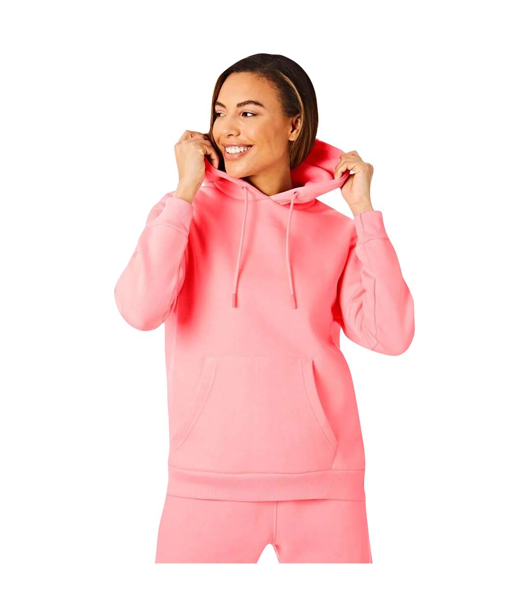 Womens/ladies hoodie pink Light And Shade-4