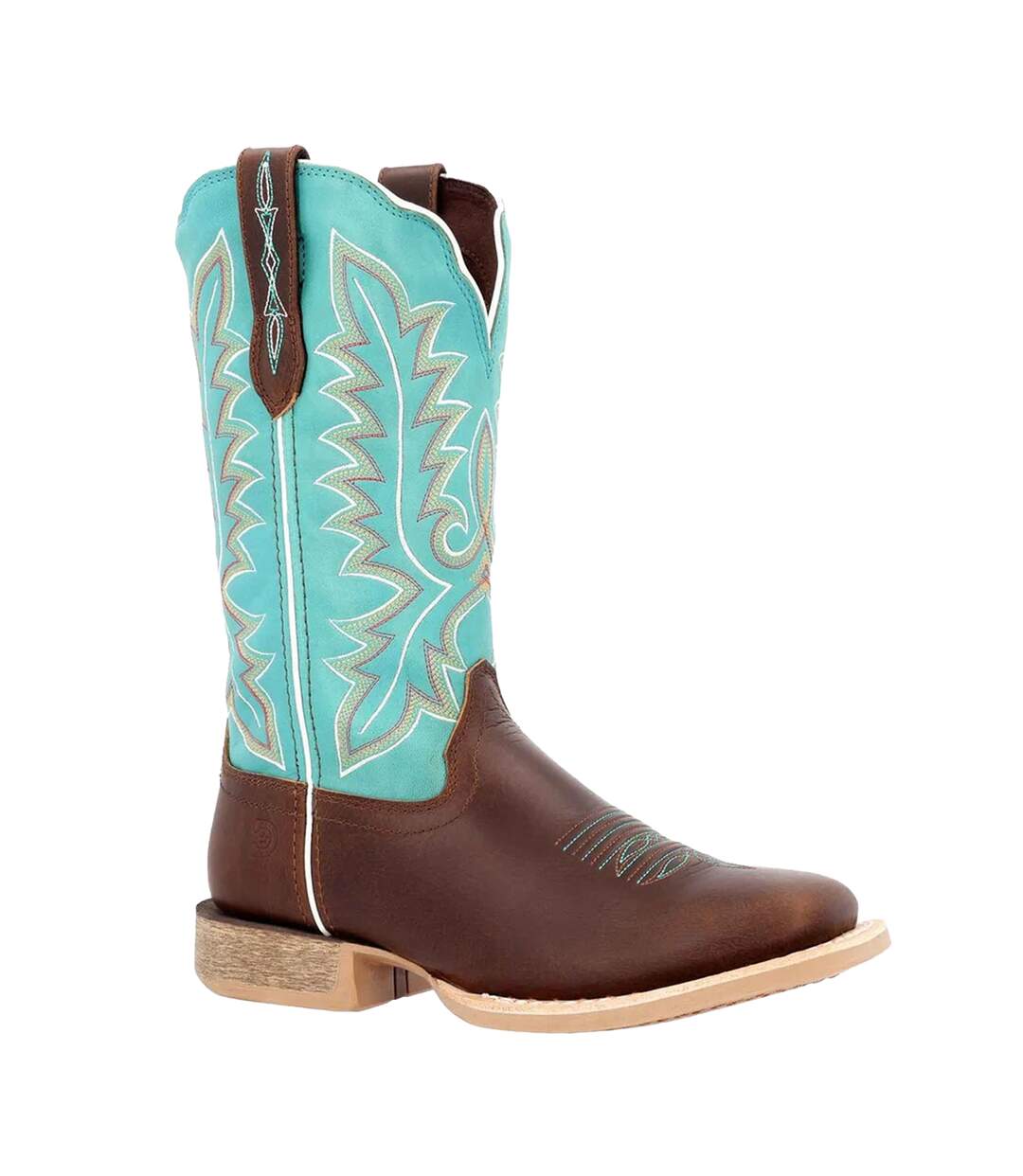 Bottines Santiags Lady Rebel Pro Femme Marron Bleu Durango-1
