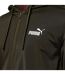 Mens Hooded Long-sleeved Tracksuit Set Khaki Green Puma-4