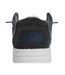 Mens Danio Canvas Slip-on Shoes Navy Weird Fish-2