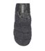 Dunlop - Chaussons mules homme polaire teddy anthracite dos ouvert-3