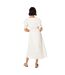 Robe mi-longue femme blanc cassé Dorothy Perkins