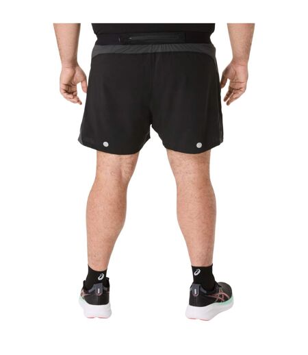 Short De Course Road Homme Noir Gris Asics