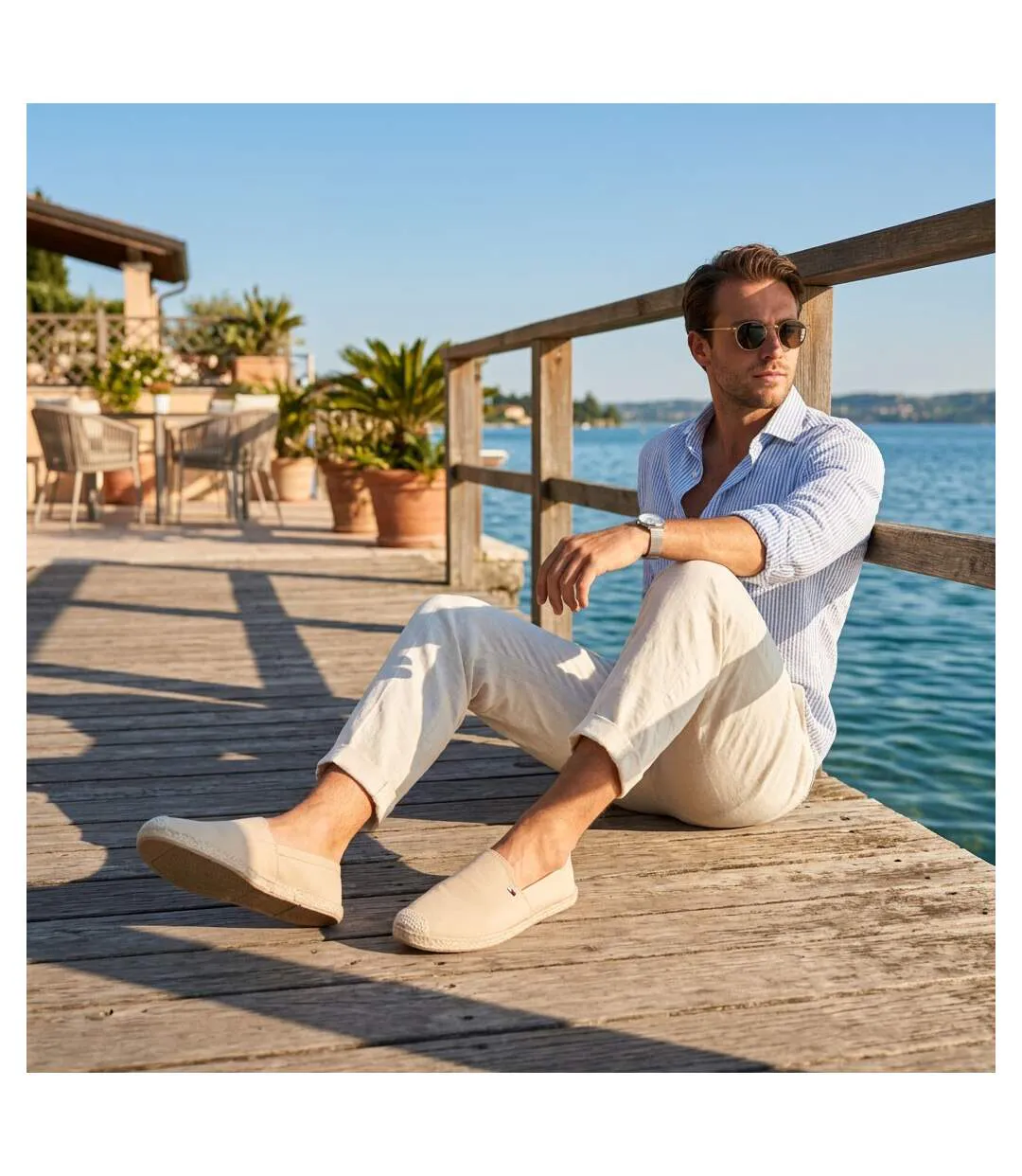 OZABI Espadrilles homme élégantes été slip-on style chic décontracté-5