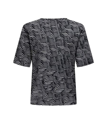 T-Shirt noir/blanc femme jdy debbie - l