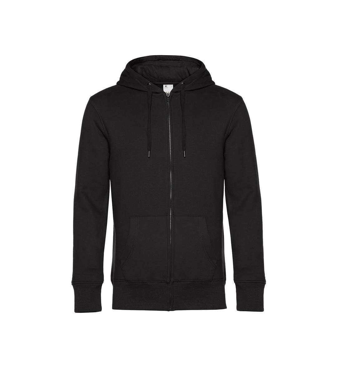 Sweat À Capuche Zippé Mens King Noir B&C-1