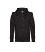 Sweat À Capuche Zippé Mens King Noir B&C-1