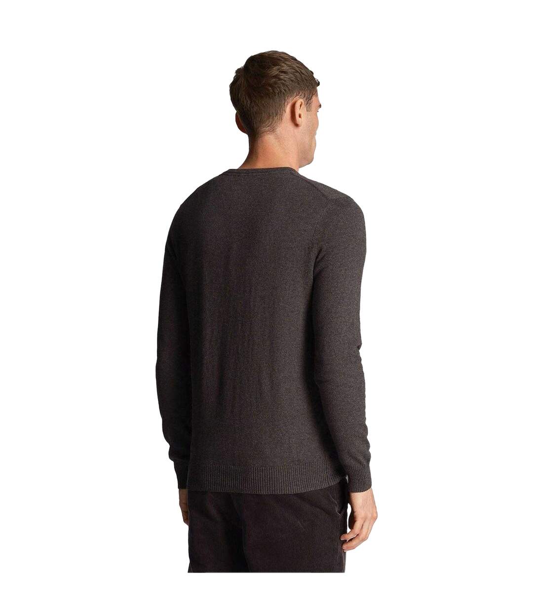 Pull Merino Homme Charbon Lyle & Scott-3