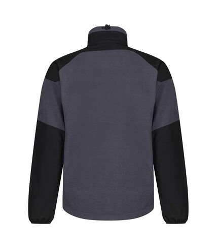 Regatta Mens Broadstone Showerproof Fleece Jacket (Seal Grey) - UTPC4684