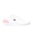 Baskets T-clip Femme Blanc Rose Lacoste-1